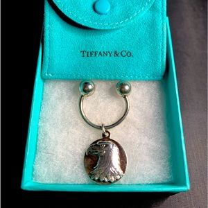 VINTAGE-Sterling Silver Tiffany Eagle Keychain